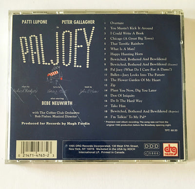 PAL JOEY - Original 1995 cast recording for ENCORES! CD