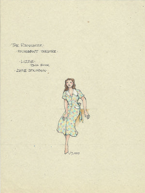 THE RAINMAKER - Jayne Atkinson as 'Lizzie' Tack Room Dress by Jess Goldstein