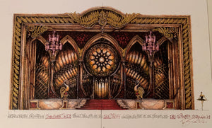 "Swan Lake" Act Three Set Rendering by Eduardo Sicango