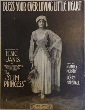 "Bless Your Ever Loving Heart" Vintage Sheet Music, 1911