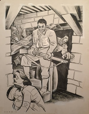 Morris Carnovsky In "Counterattack" Illustration By Sam Norkin