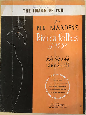"The Image of You" from Riviera Follies of 1937 Sheet Music
