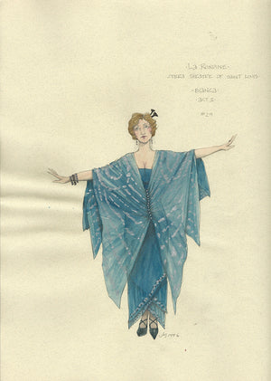 LA RONDINE - Bianca Act 1 Costume sketch by Jess Goldstein